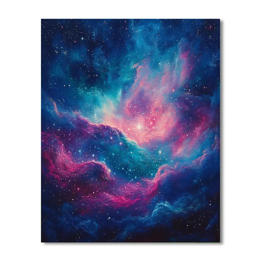 Edgar Degas Inspired Nebula Whispers Number painting