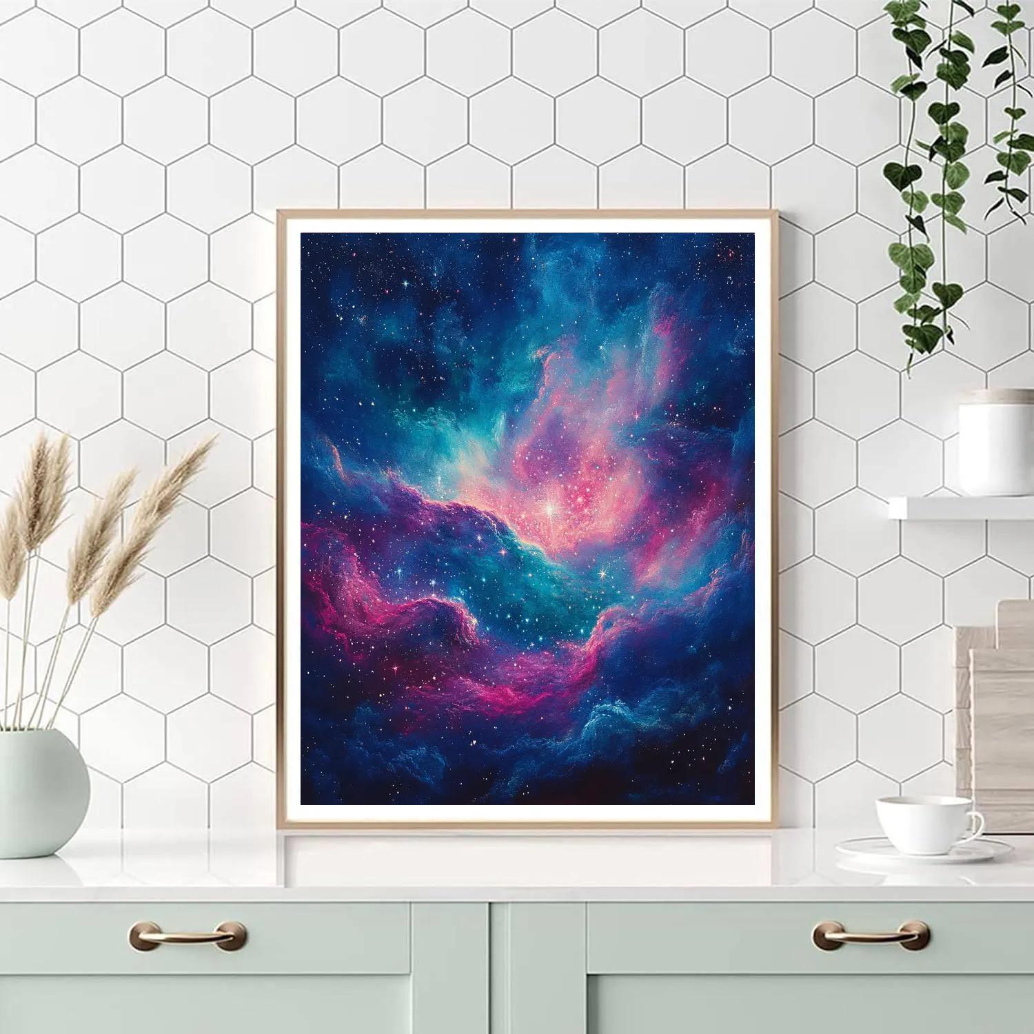 Edgar Degas Inspired Nebula Whispers Number painting