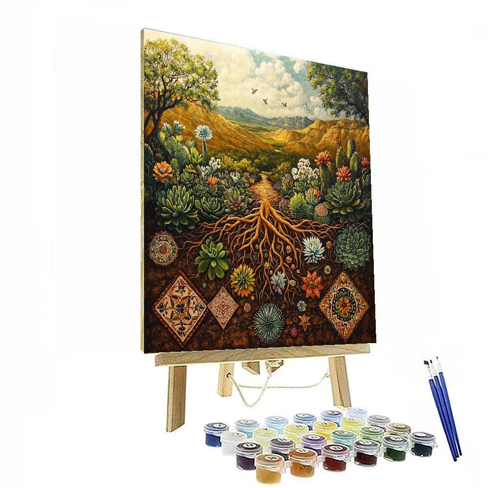 Frida Kahlo Inspired Resilient Roots Paint by numbers kits