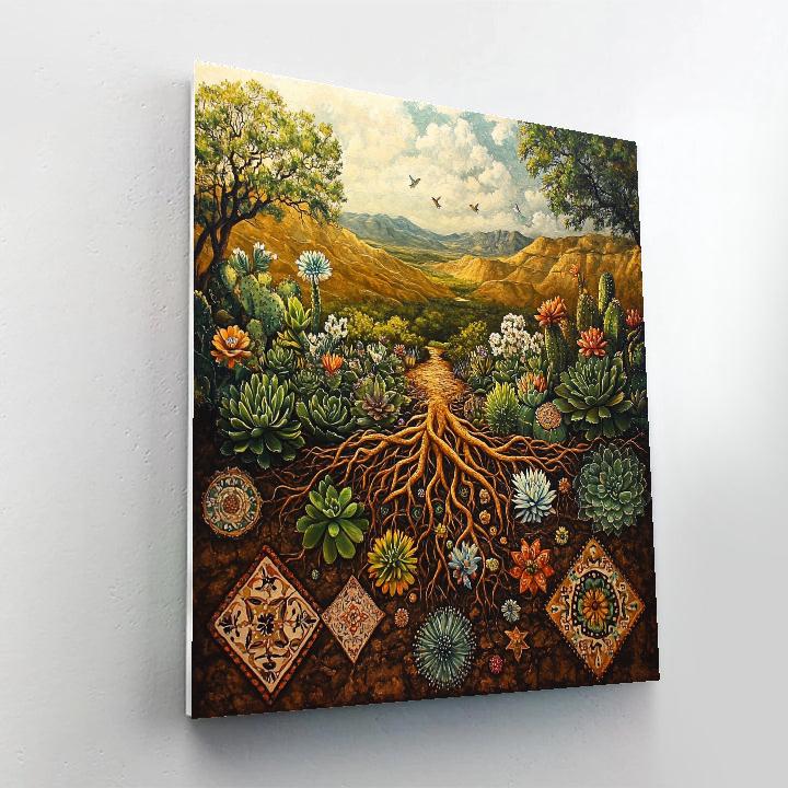 Frida Kahlo Inspired Resilient Roots Paint by numbers kits