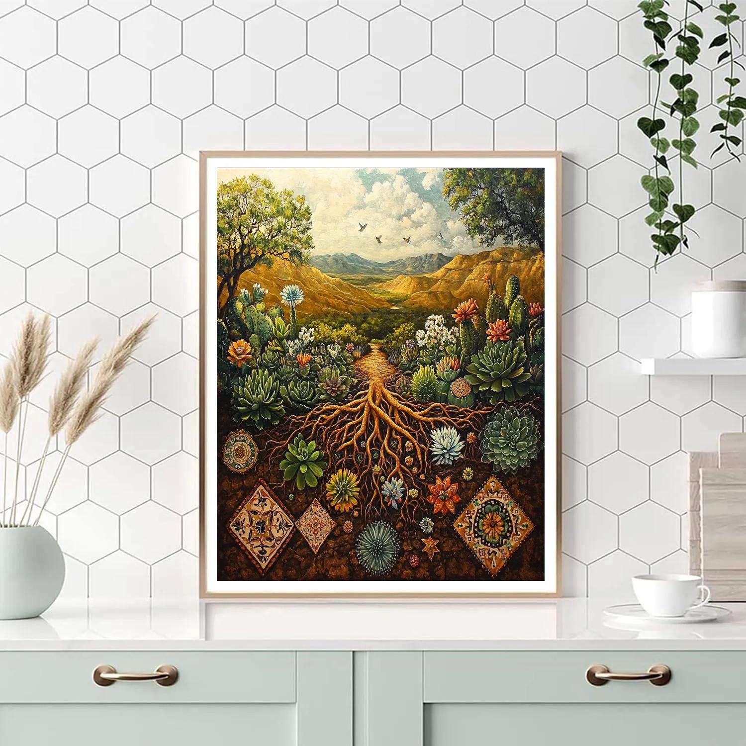 Frida Kahlo Inspired Resilient Roots Paint by numbers kits