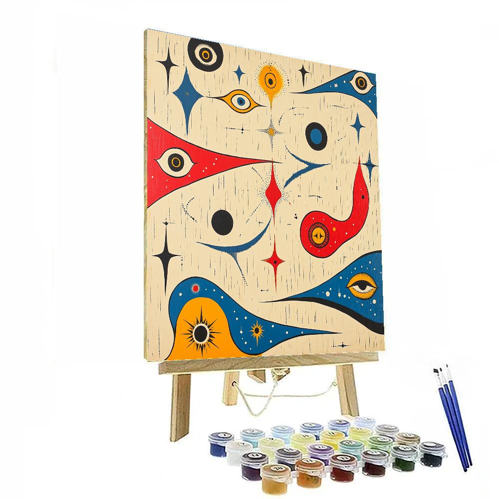 Joan Miró Inspired Dream Cartography Painting by numbers kit