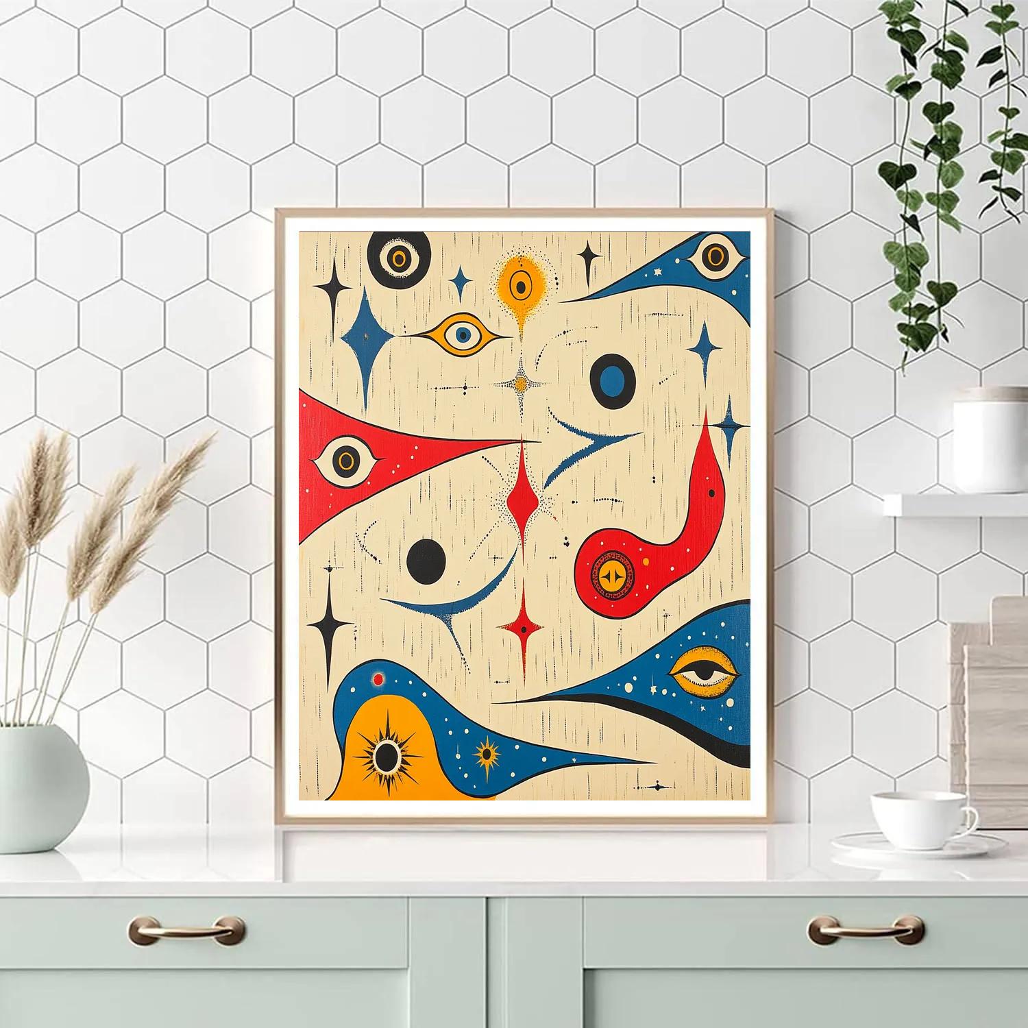 Joan Miró Inspired Dream Cartography Painting by numbers kit