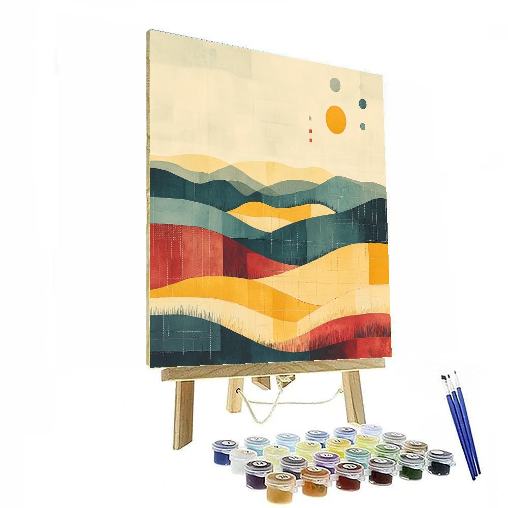 Paul Klee Inspired Clockless Meadow paint by color