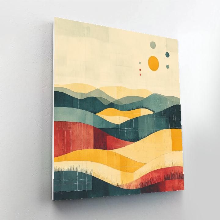 Paul Klee Inspired Clockless Meadow paint by color