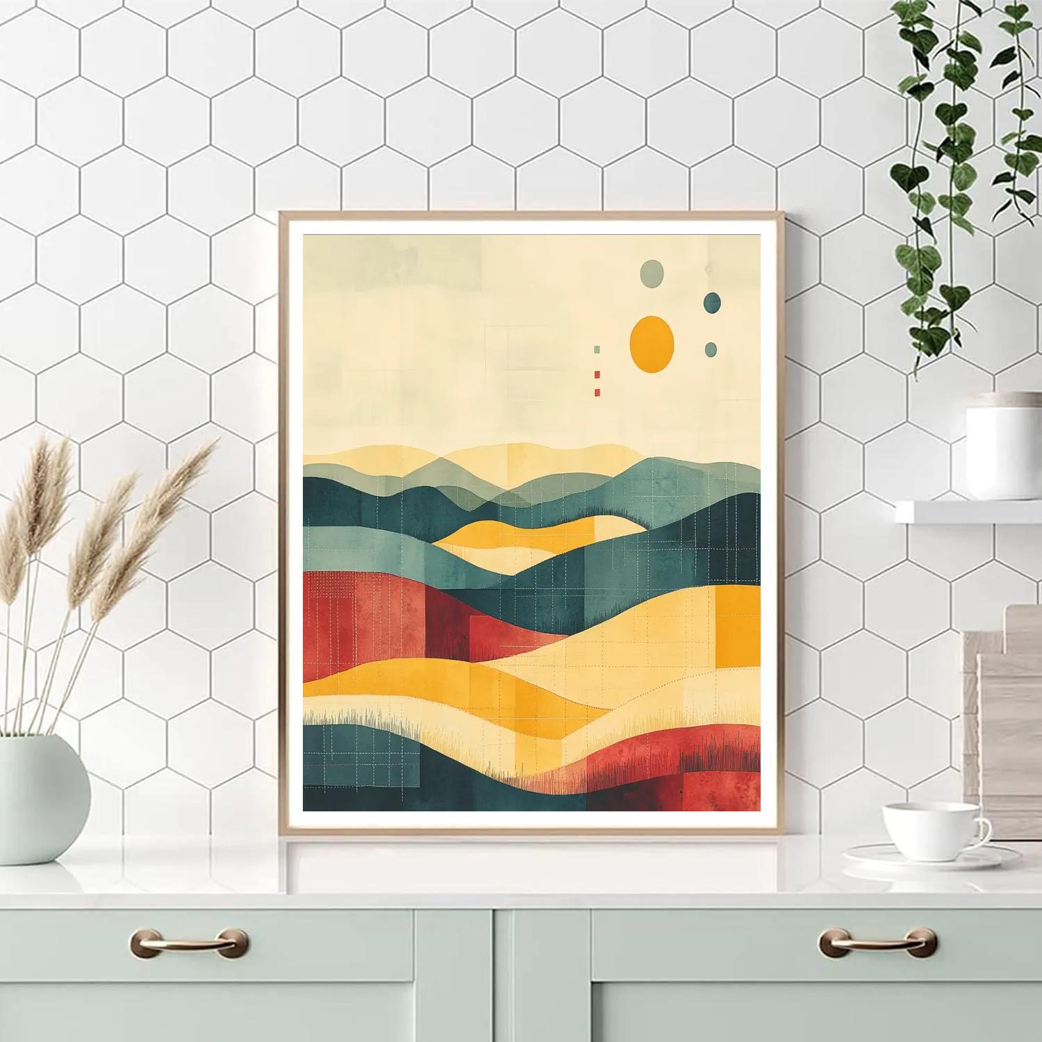 Paul Klee Inspired Clockless Meadow paint by color
