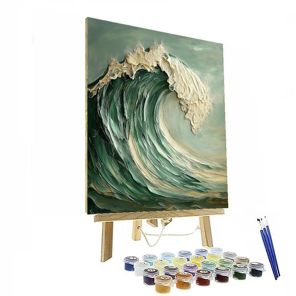 Michelangelo Inspired Ocean Wave Colossus Numbered painting kits