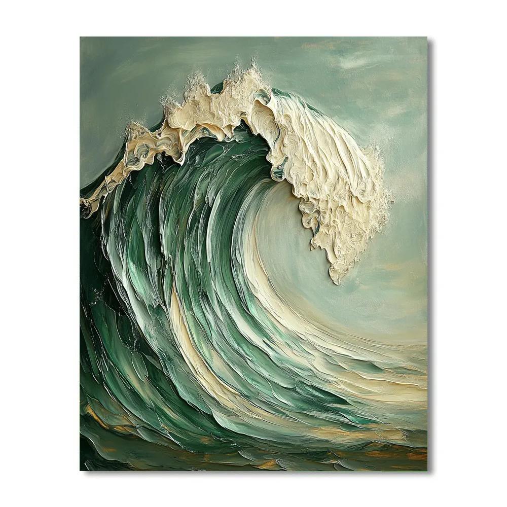 Michelangelo Inspired Ocean Wave Colossus Numbered painting kits