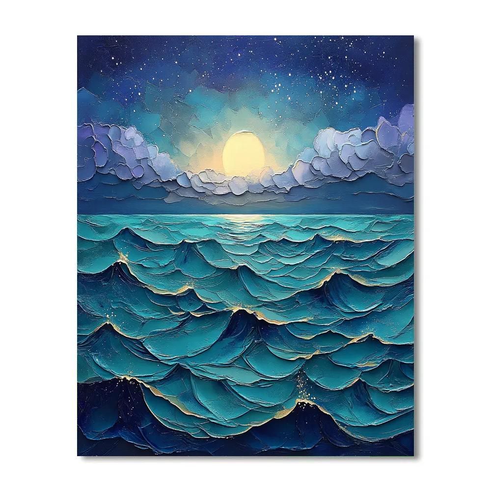 Paul Cézanne Inspired Oceanic Nebula Numbered painting kits