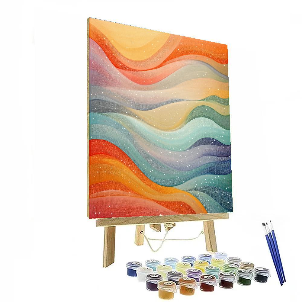 Georges Seurat Inspired Chromatic Wind Patterns paint by color
