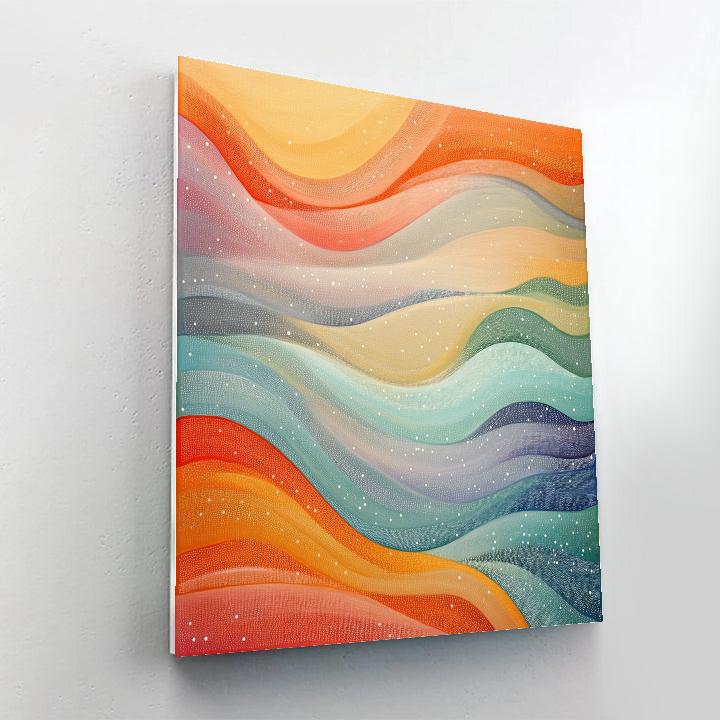 Georges Seurat Inspired Chromatic Wind Patterns paint by color