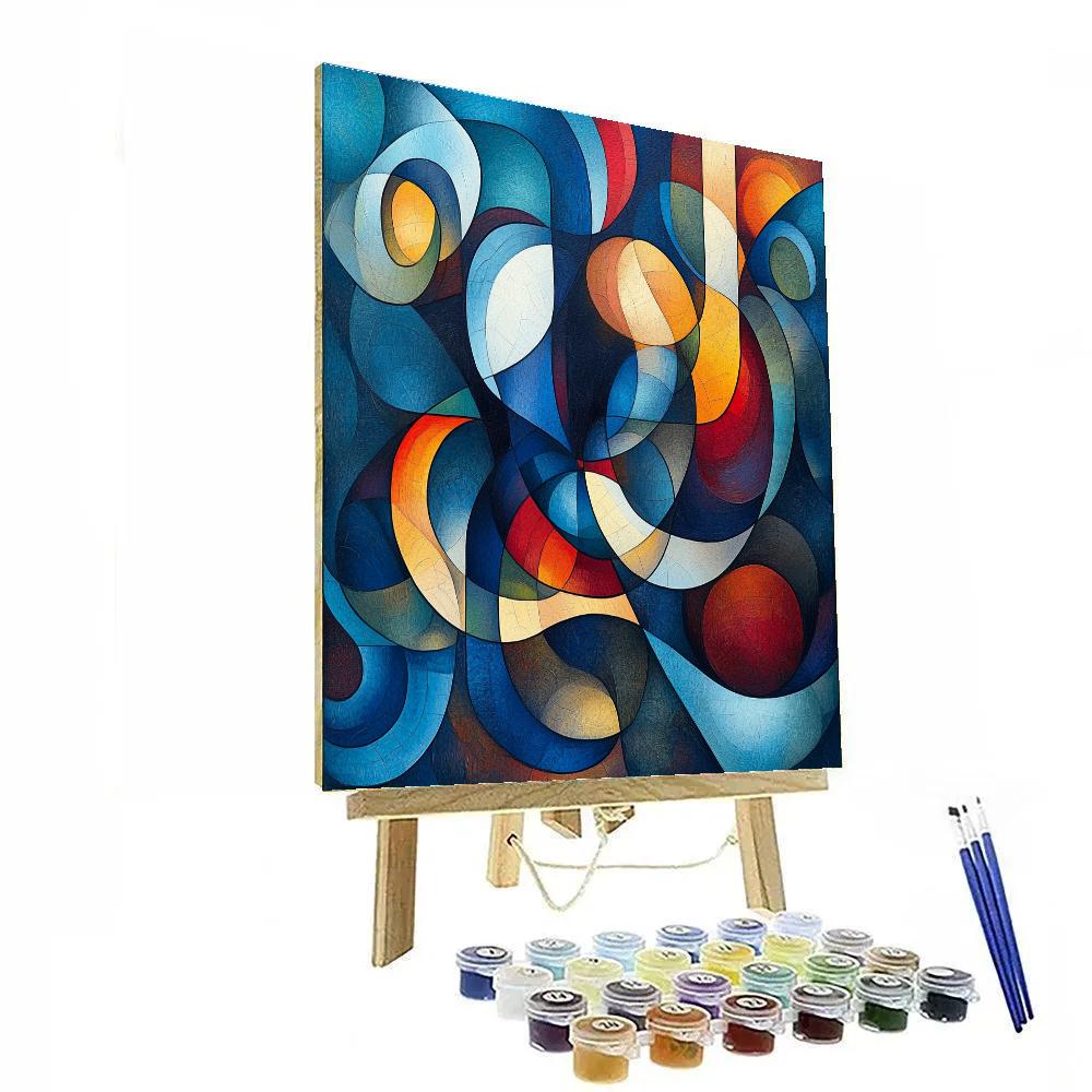 Paul Klee Inspired Mystic Rhythms Number painting