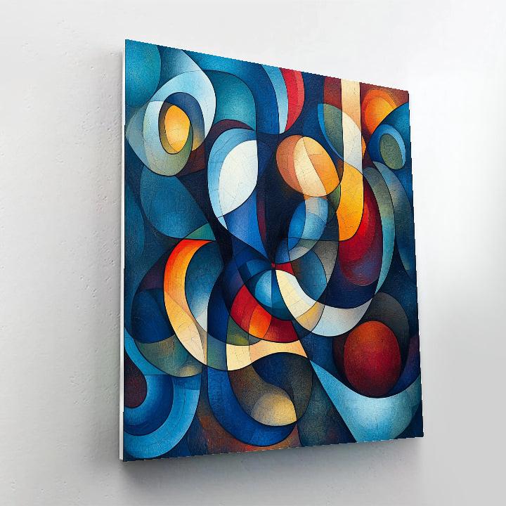 Paul Klee Inspired Mystic Rhythms Number painting