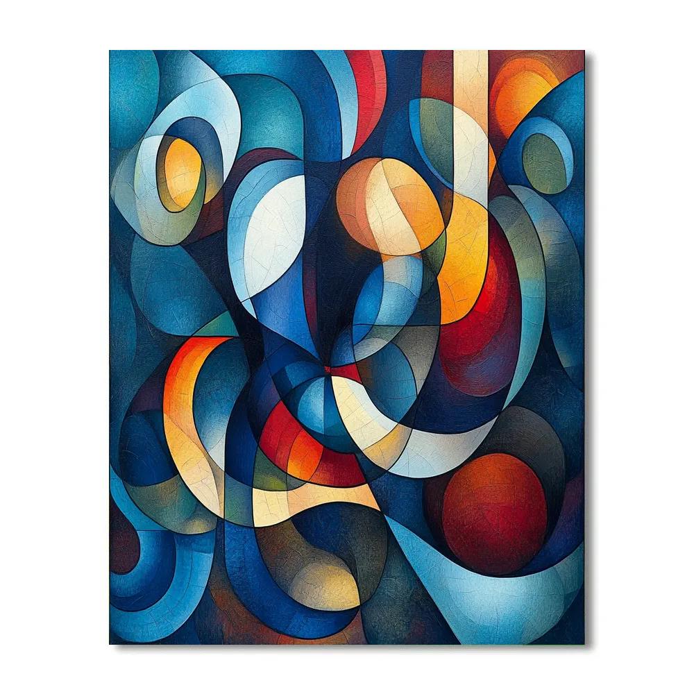 Paul Klee Inspired Mystic Rhythms Number painting