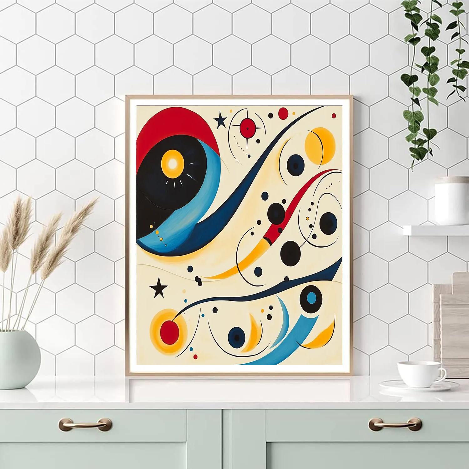 Joan Miró Inspired Stardust Orchestra paint by color