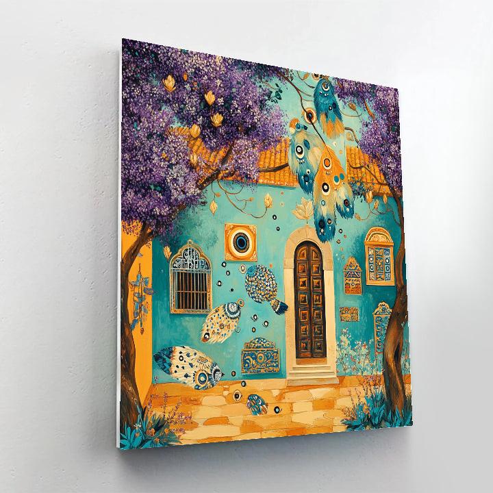 Frida Kahlo Inspired Whispering Aviary Number painting