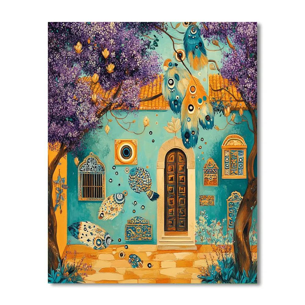 Frida Kahlo Inspired Whispering Aviary Number painting