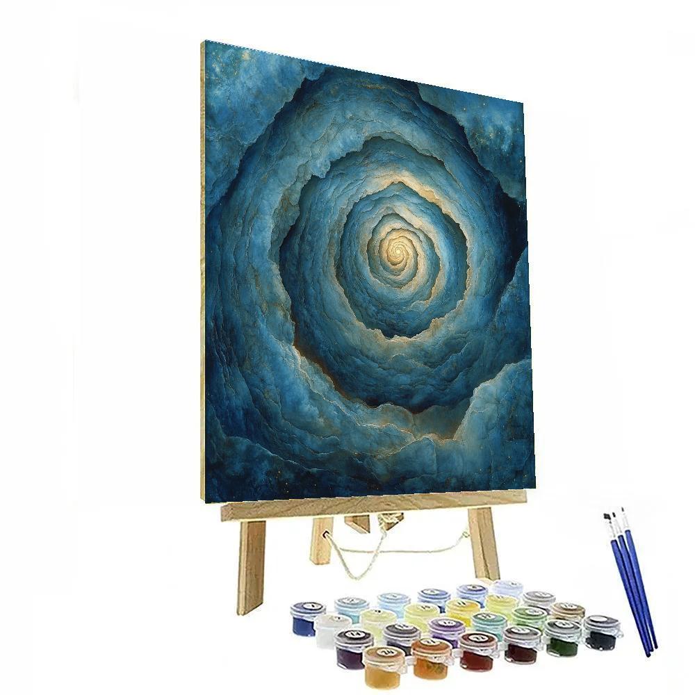 Michelangelo Inspired Celestial Stone Spiral Painting by numbers kit