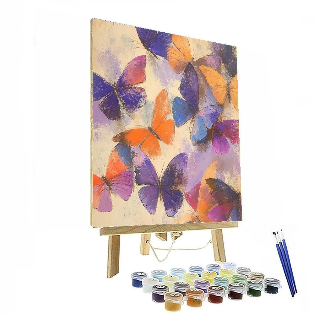 Edgar Degas Inspired Whirling Butterfly Ballet Painting by numbers kit