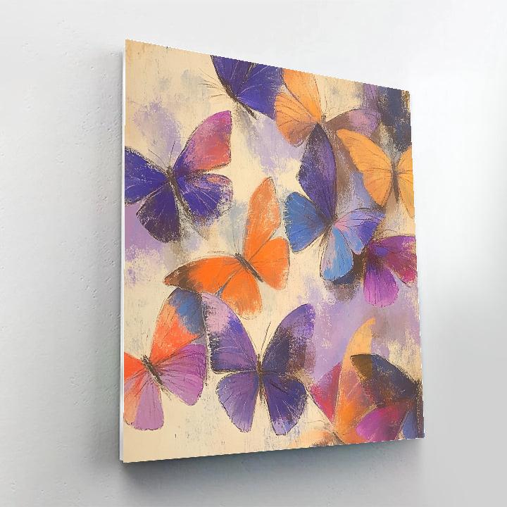 Edgar Degas Inspired Whirling Butterfly Ballet Painting by numbers kit