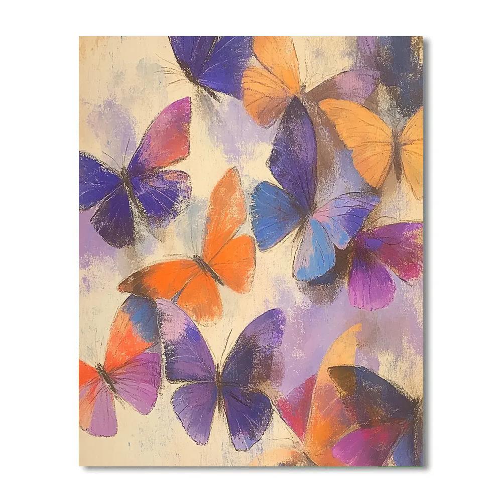 Edgar Degas Inspired Whirling Butterfly Ballet Painting by numbers kit