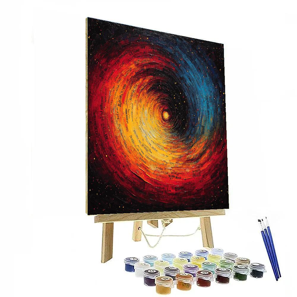 Jean-Michel Basquiat Inspired Cosmic Constellations paint by number