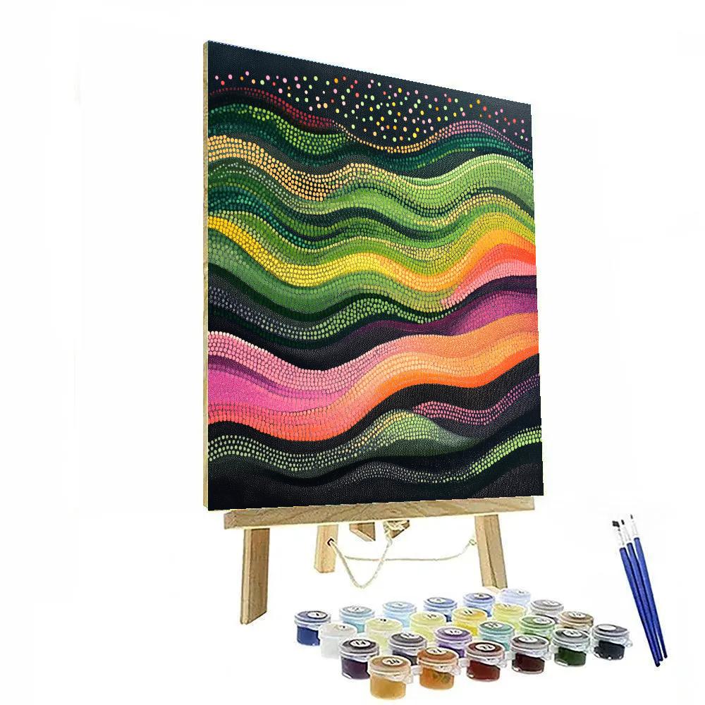 Georges Seurat Inspired Prism Aurora paint by color