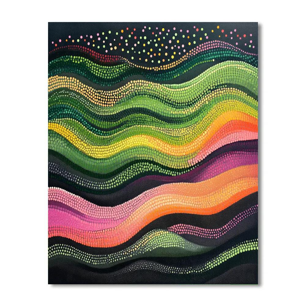 Georges Seurat Inspired Prism Aurora paint by color