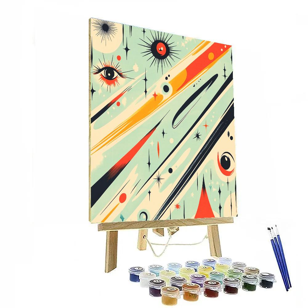 Joan Miró Inspired Morning Meteor Paint by numbers kits