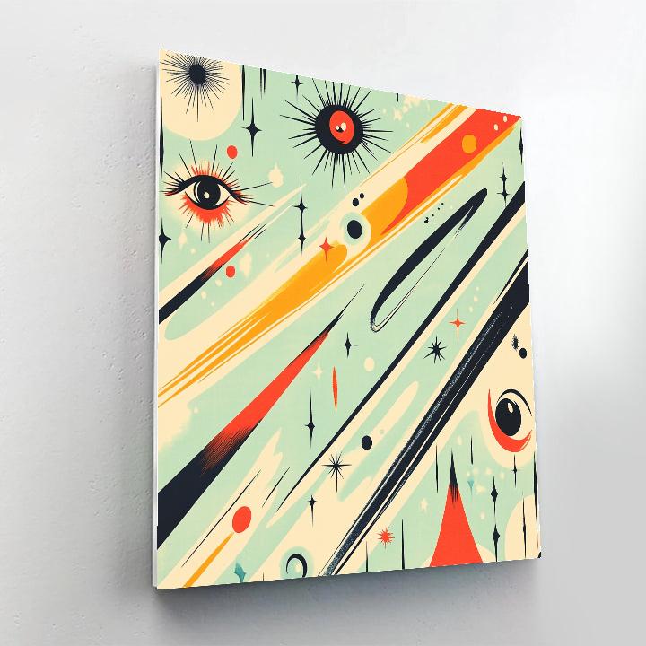 Joan Miró Inspired Morning Meteor Paint by numbers kits