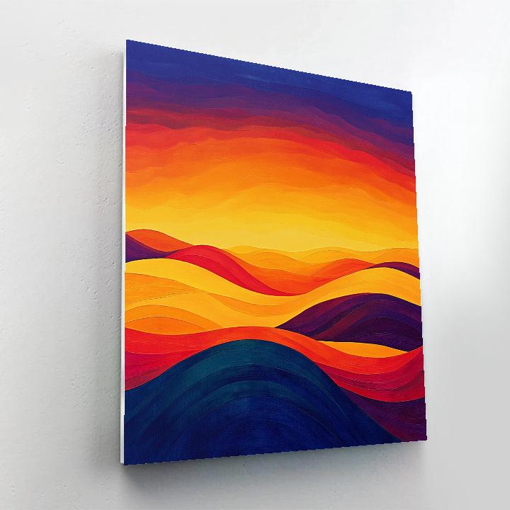 Yayoi Kusama Inspired Sunset Loop Horizon DIY paint by numbers
