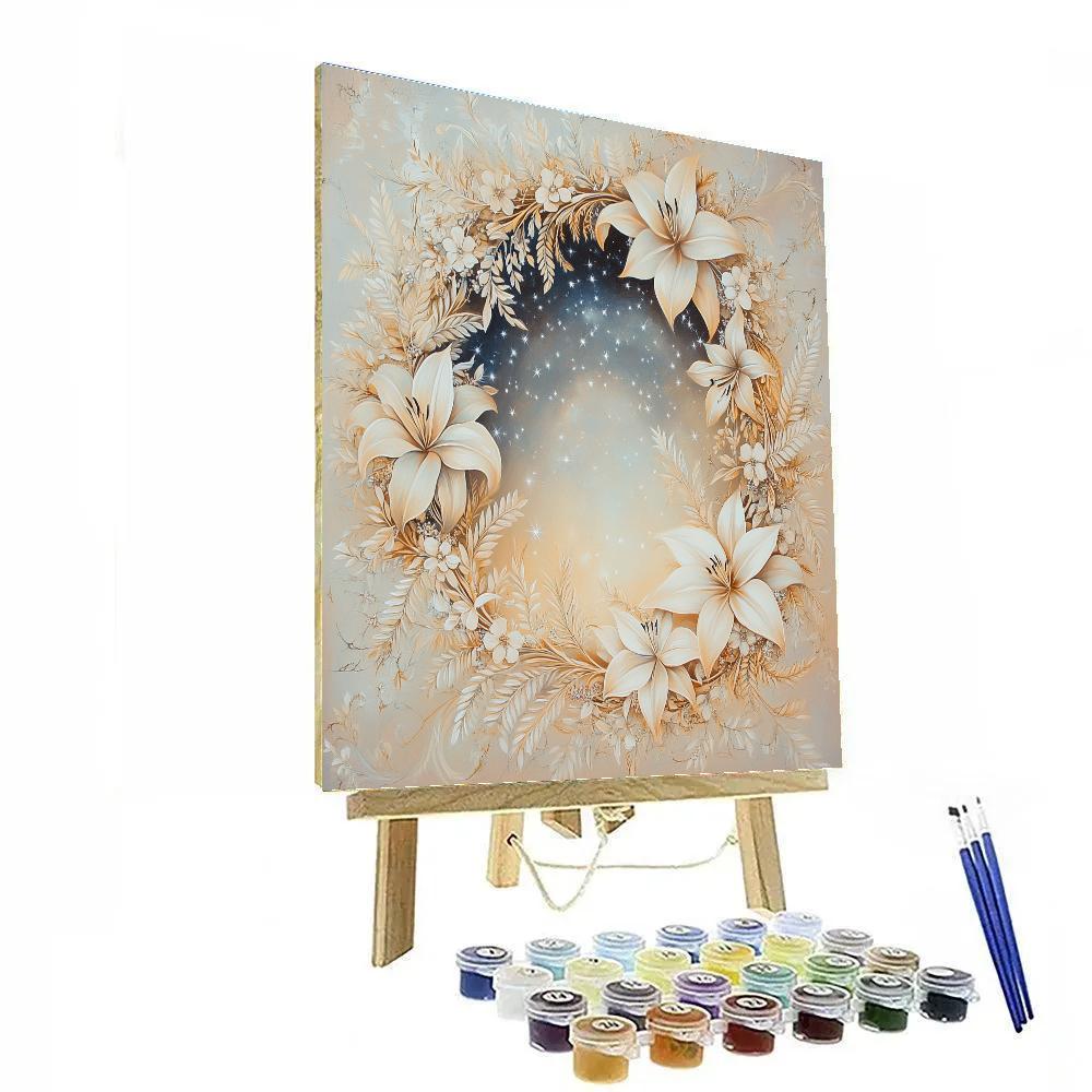 Alphonse Mucha Inspired Celestial Flora DIY paint by numbers