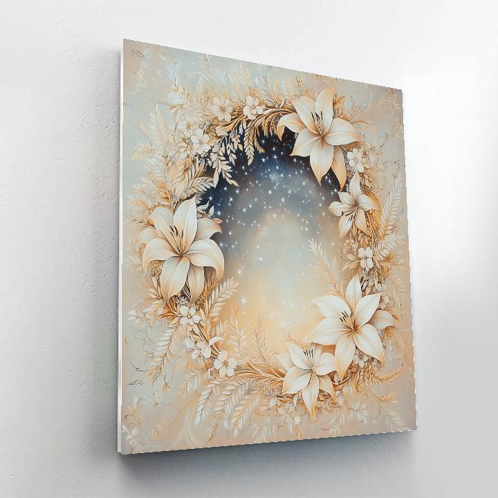 Alphonse Mucha Inspired Celestial Flora DIY paint by numbers