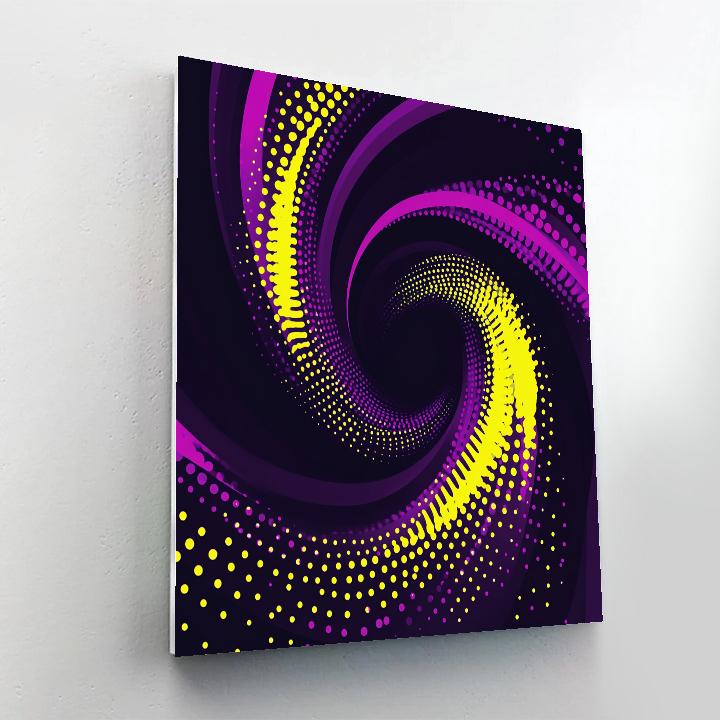 Yayoi Kusama Inspired Quantum Pulse Vortex painting number kit