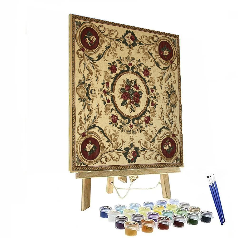 Alphonse Mucha Inspired Timeworn Tapestry Numbered painting kits