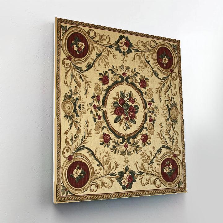 Alphonse Mucha Inspired Timeworn Tapestry Numbered painting kits