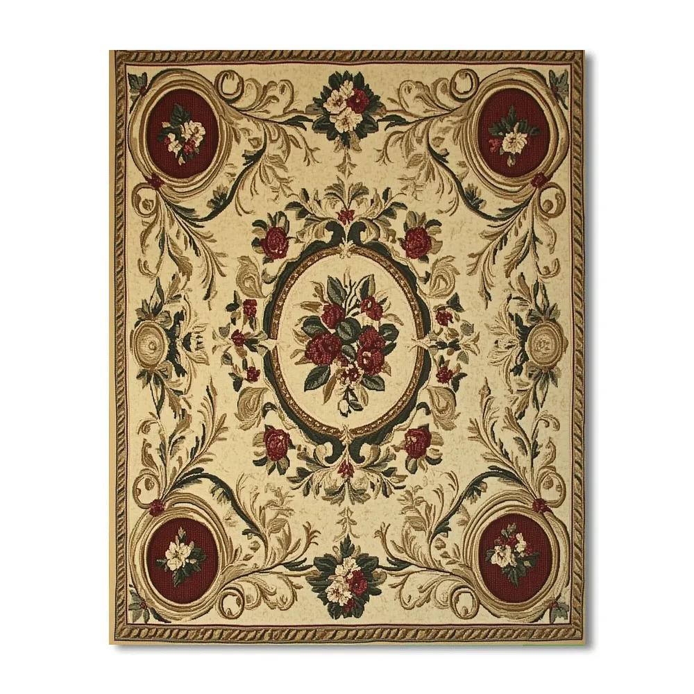 Alphonse Mucha Inspired Timeworn Tapestry Numbered painting kits