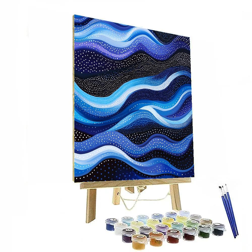 Yayoi Kusama Inspired Infinite Waveforms Paint by numbers art