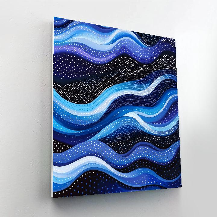 Yayoi Kusama Inspired Infinite Waveforms Paint by numbers art