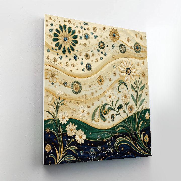 Alphonse Mucha Inspired Celestial Blossoms paint by number