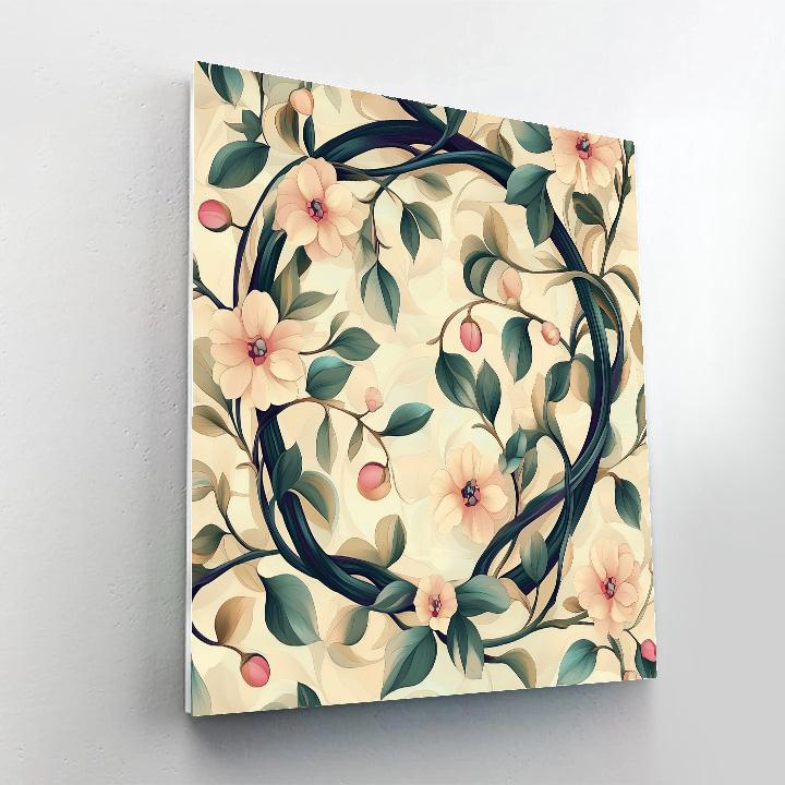 Alphonse Mucha Inspired Timeless Floral Symphony Numbered painting kits