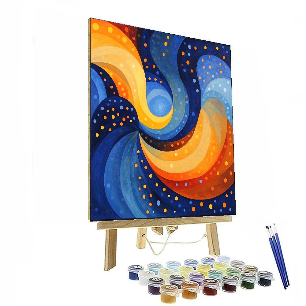 Yayoi Kusama Inspired Cosmic Waves Paint by numbers kits