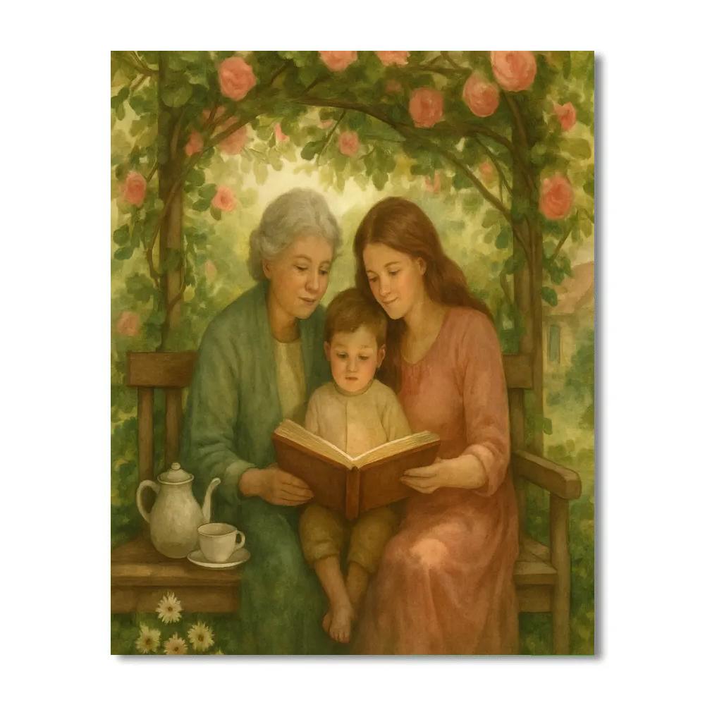 Grandmothers Garden Storytime paint by color