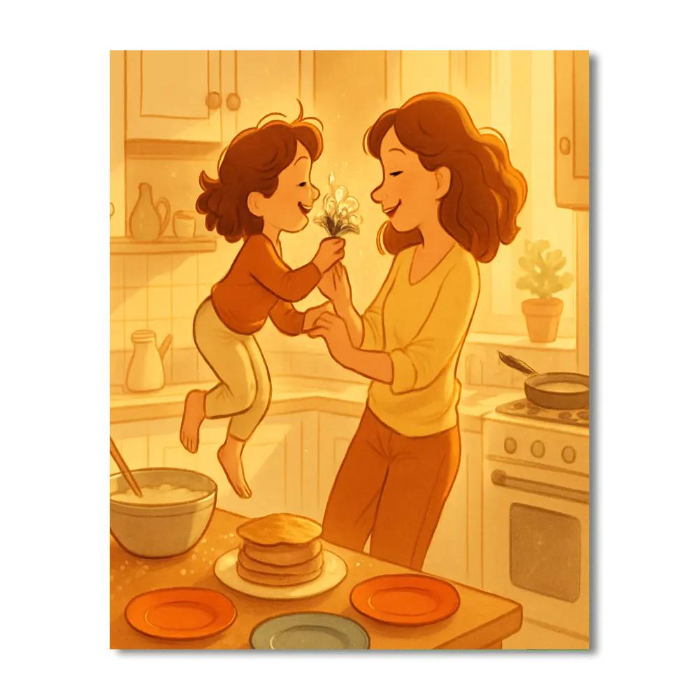 Kitchen Ballet Of Breakfast paint by color