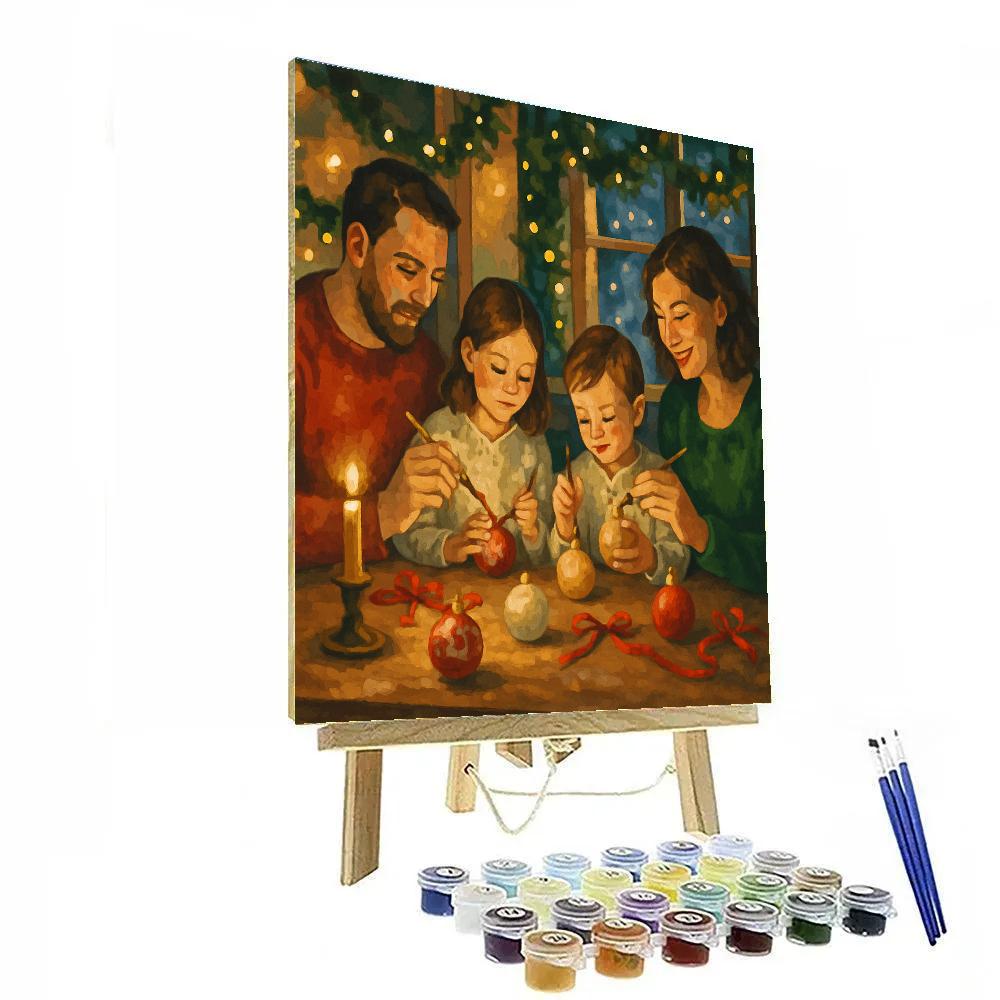Glistening Ornament Workshop Painting by numbers kit