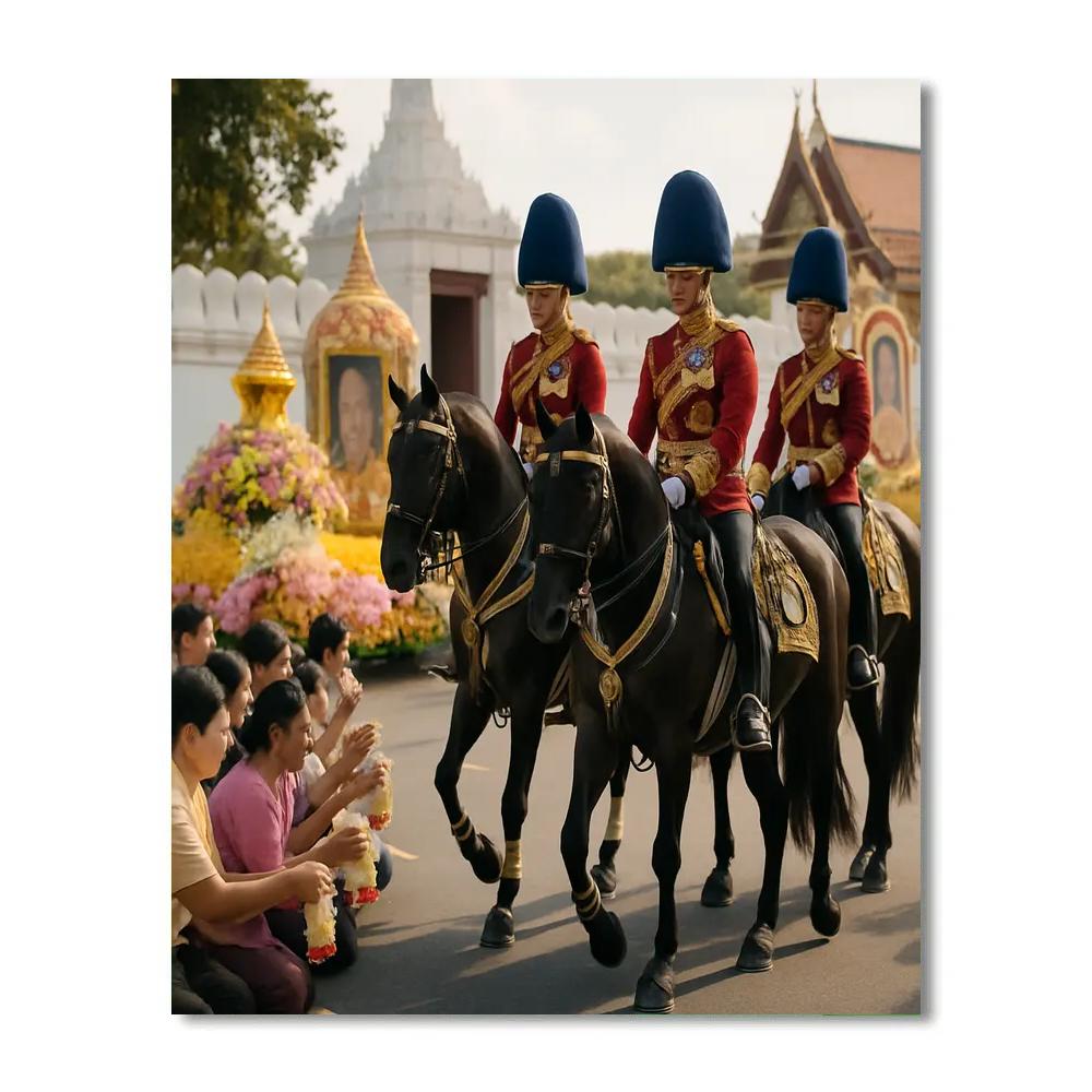 King Bhumibol Birthday Royal Procession Painting by numbers kit