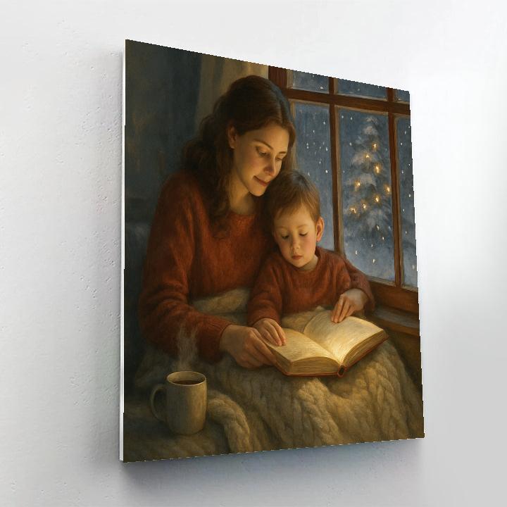 Snowy Window Story Warmer painting number kit