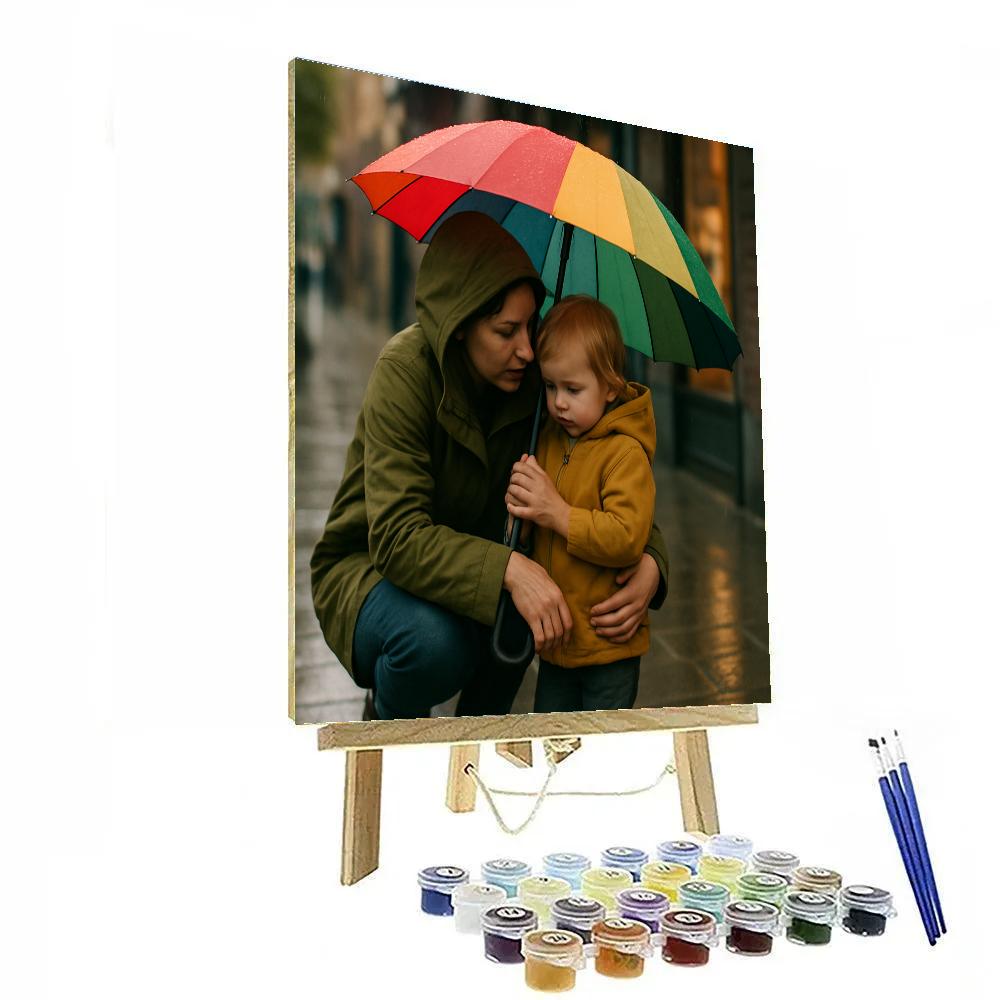 Market Umbrella Shelter paint by number