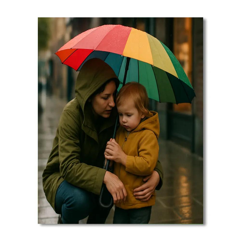 Market Umbrella Shelter paint by number