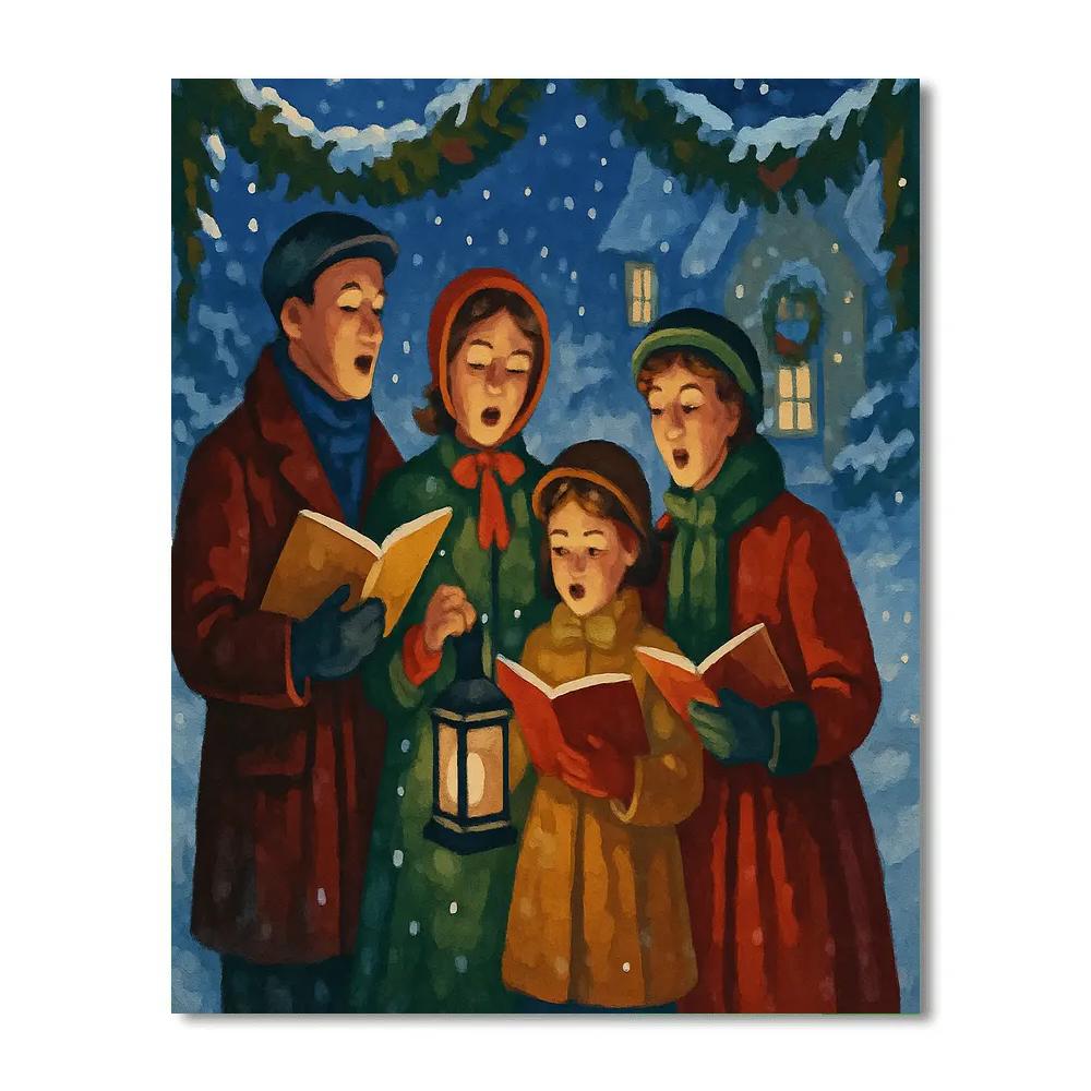 Twilight Carol Circle DIY paint by numbers